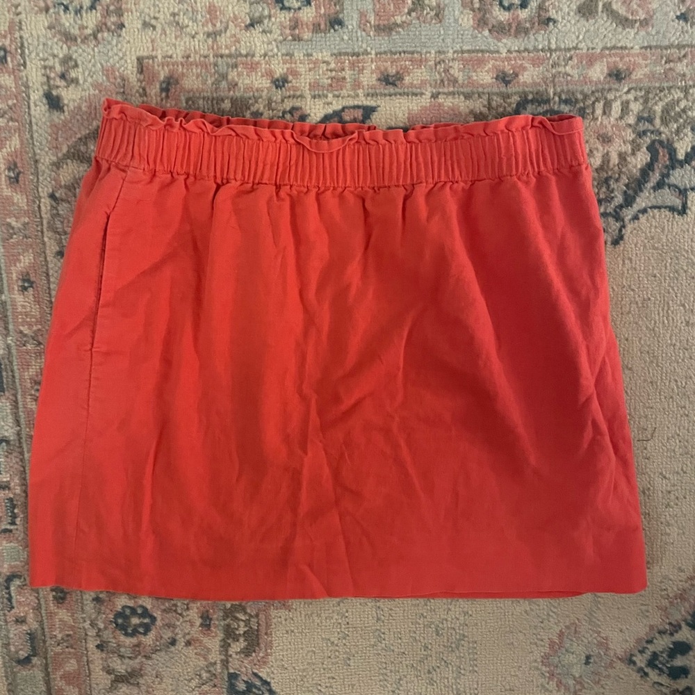 J. Crew Factory Coral Sidewalk Skirt